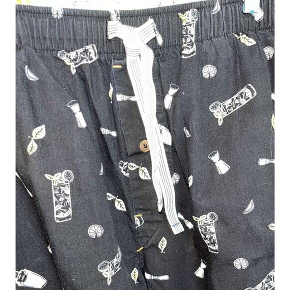 Tommy Bahama Cocktail Print Lounge/PJ Pants Drawstring/elastic Waist Pockets, S - Picture 2 of 9
